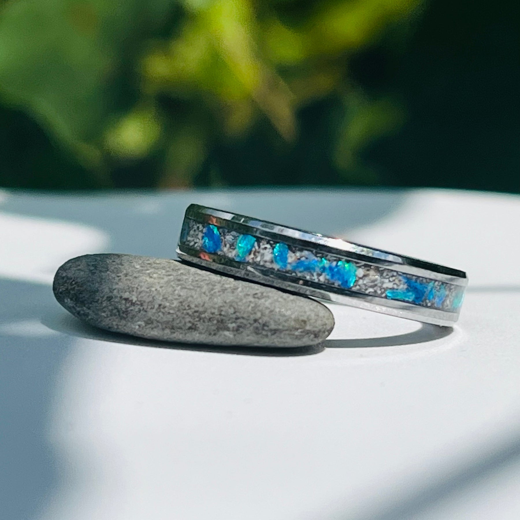The Taz Opal and Ash Memorial Ring