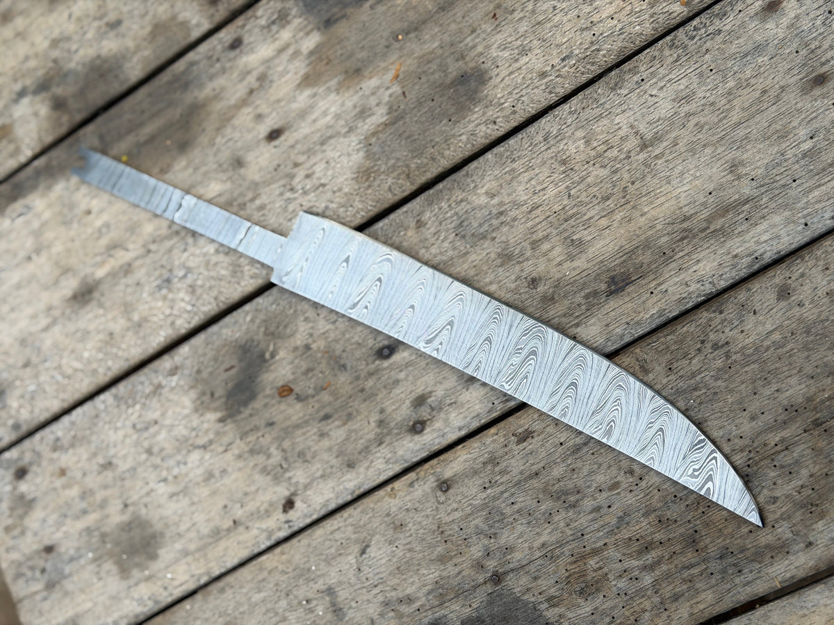 Handmade Timberwood Chef Knife Blank 11 Inch by JW SteelCrafts, view 4 of 5