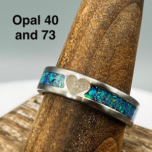 You are My Heart Memorial Ring - Titanium Band