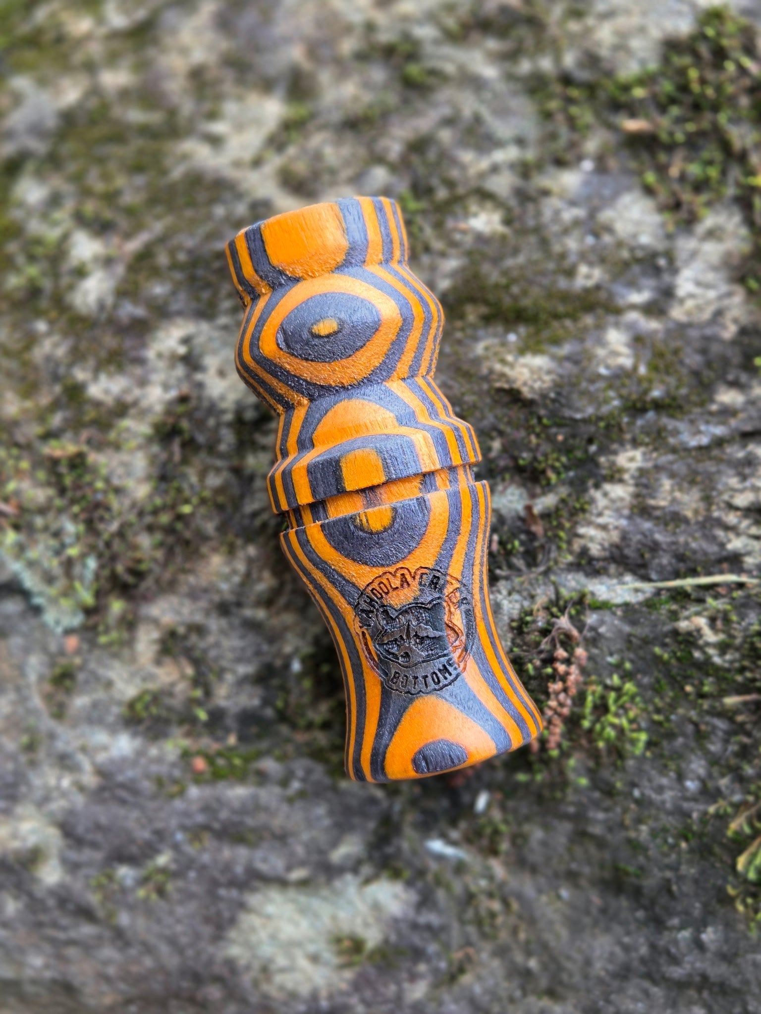 YCB Mini Coon Squaller in Orange and Black by Yahoola Creek Bottoms, game call main product photo