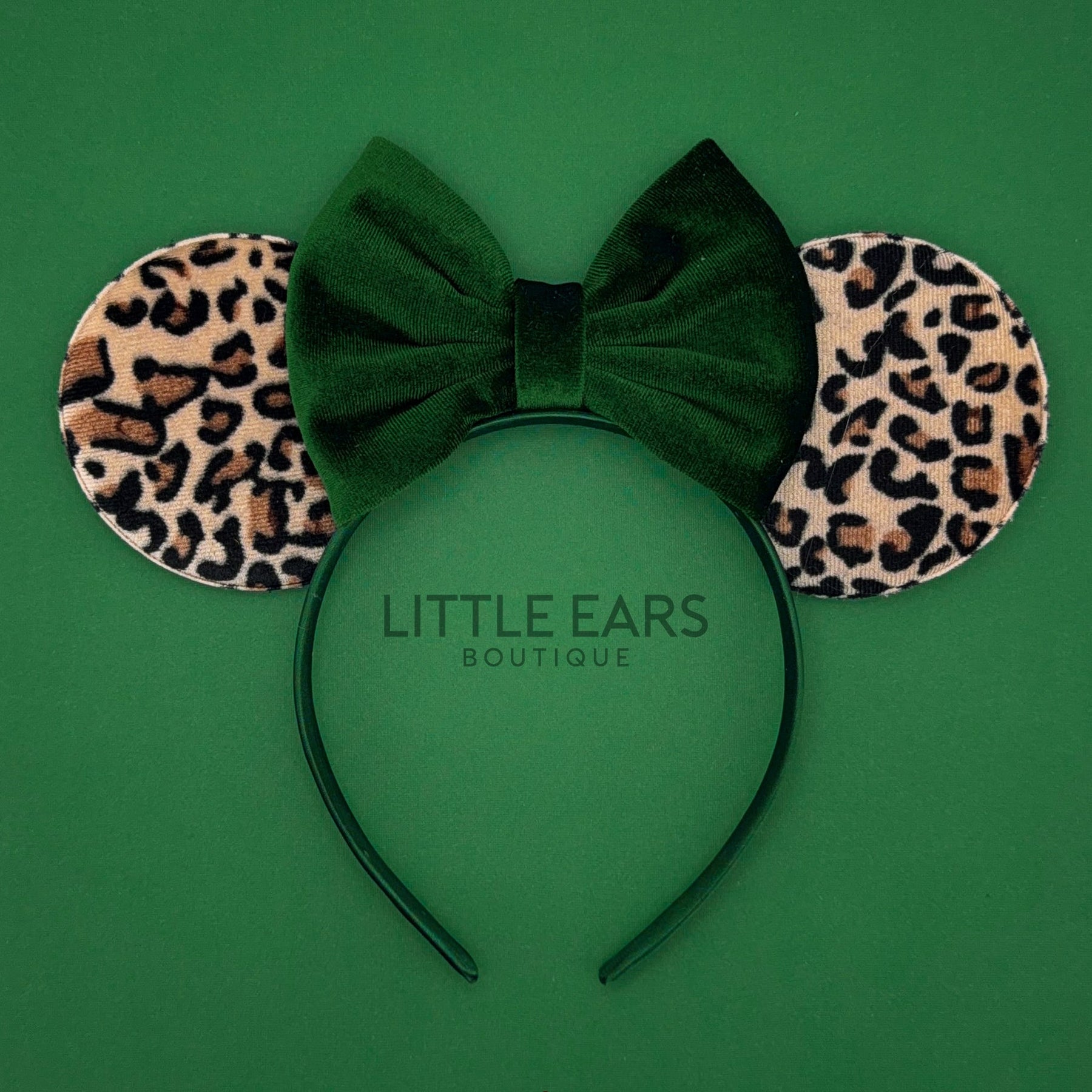 Safari & Green Velvet Ears by Little Ears Boutique, original artwork main product photo