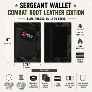 Sergeant Wallet - Combat Boot Leather Edition
