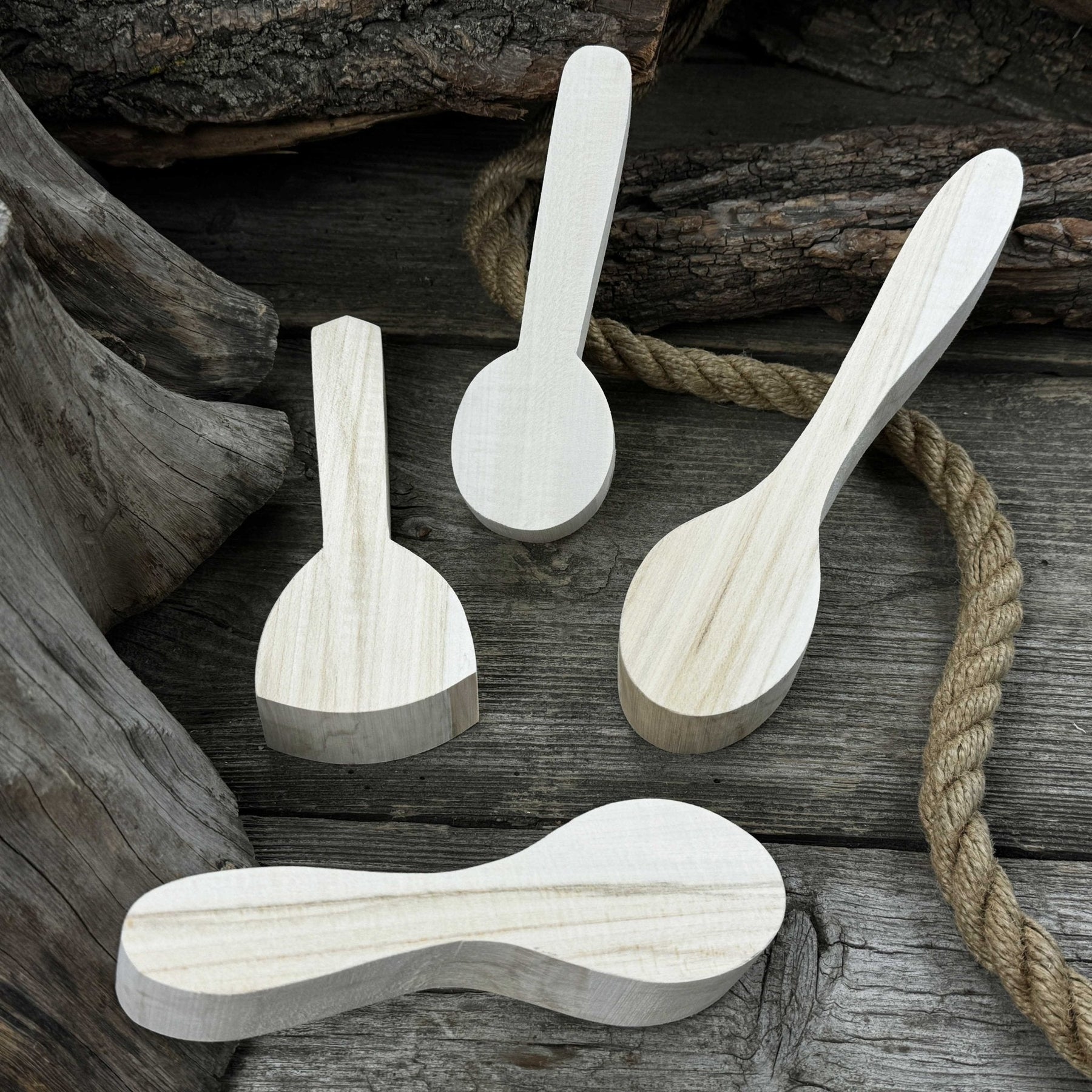 Set of 12 Linden Wood Spoon Carving Blanks