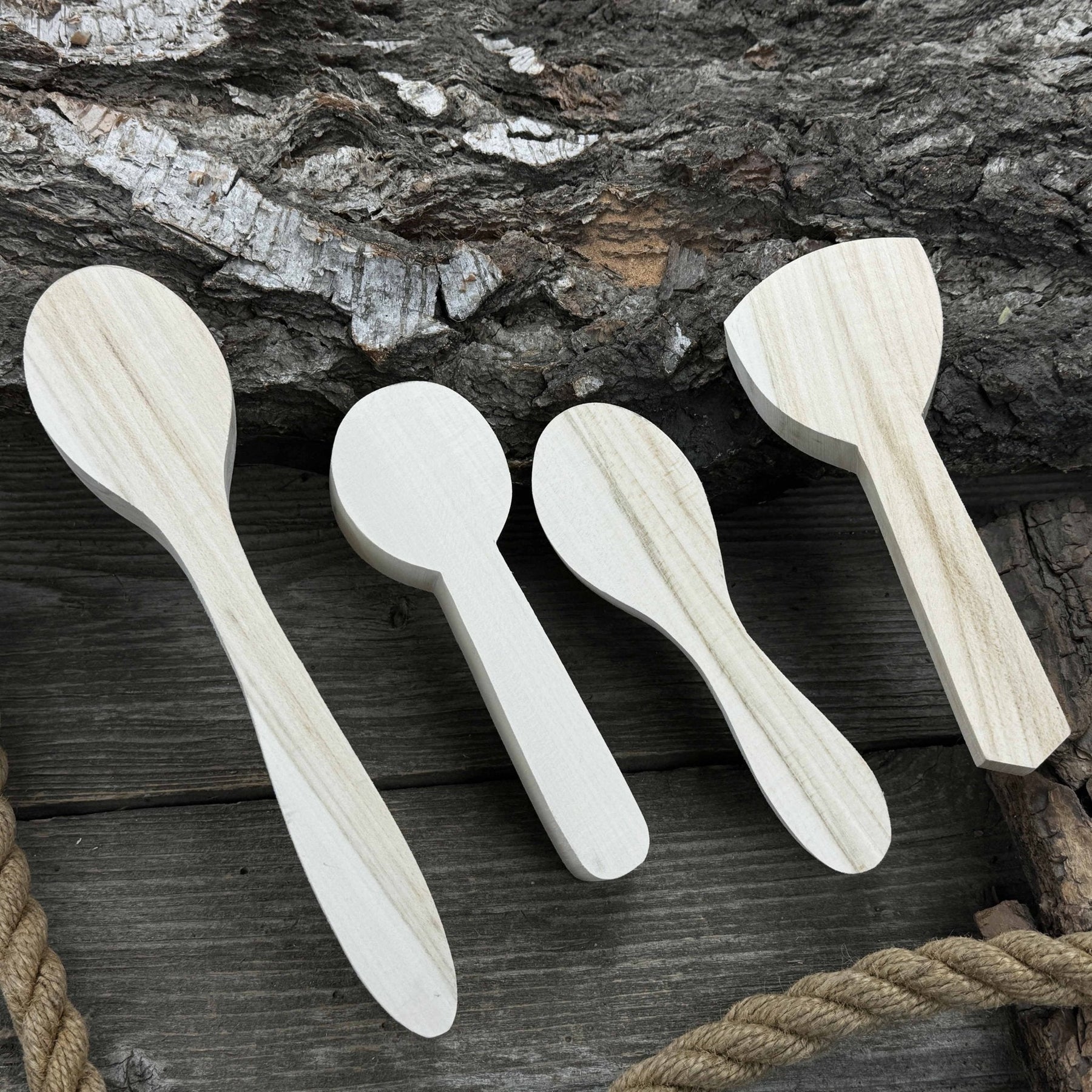Set of 12 Linden Wood Spoon Carving Blanks