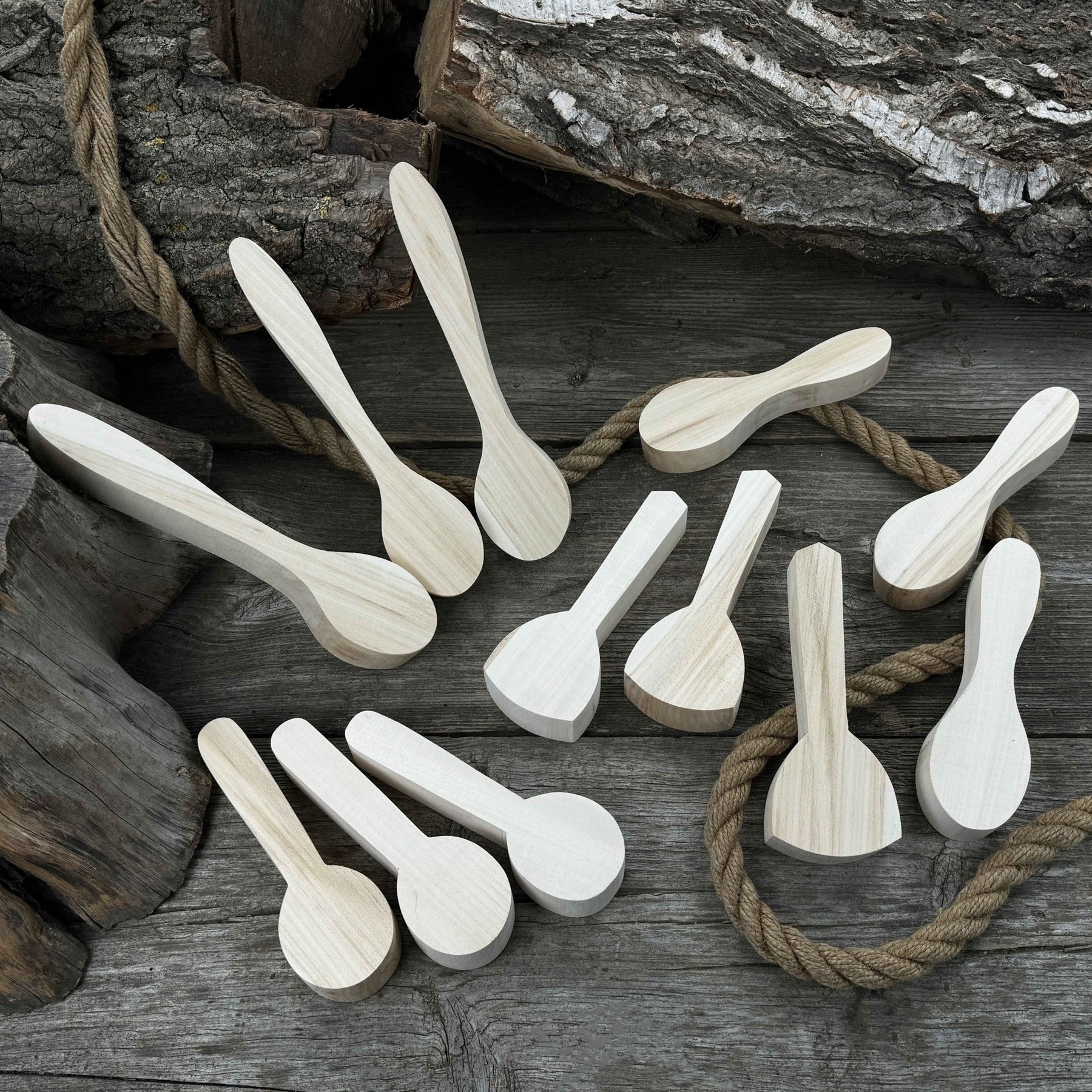 Set of 12 Linden Wood Spoon Carving Blanks