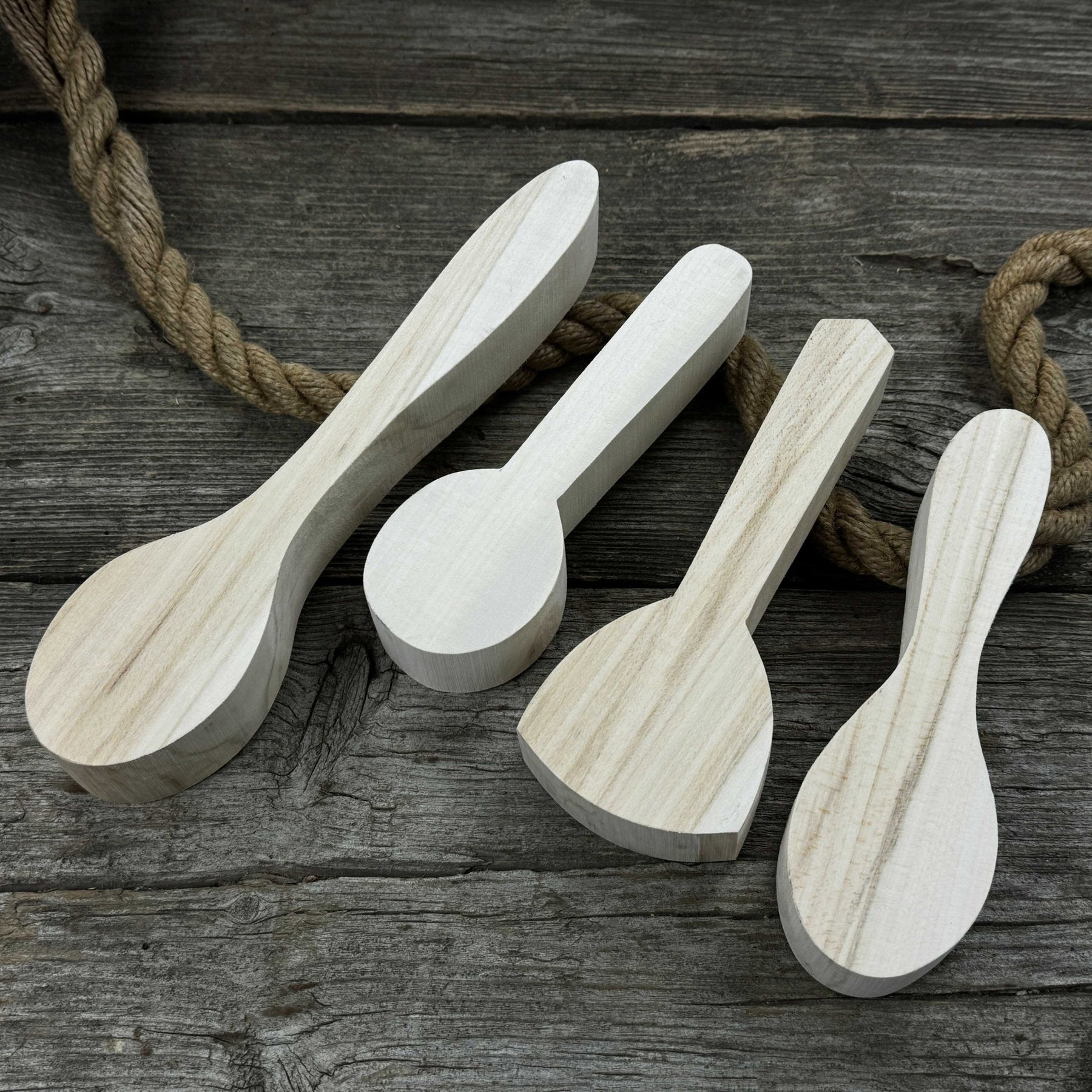Set of 12 Linden Wood Spoon Carving Blanks