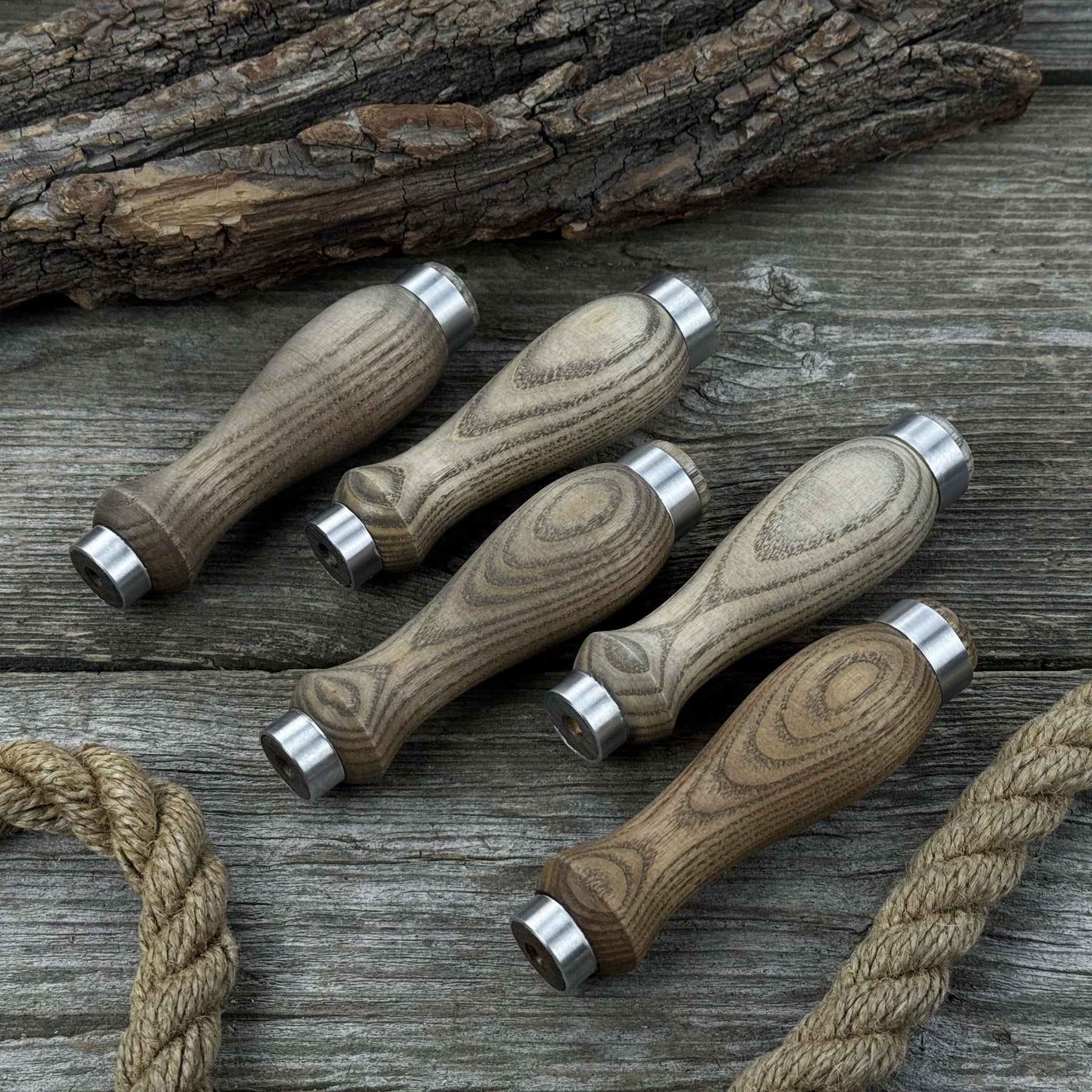 Set of 5 Ash Wood Replacement Handles