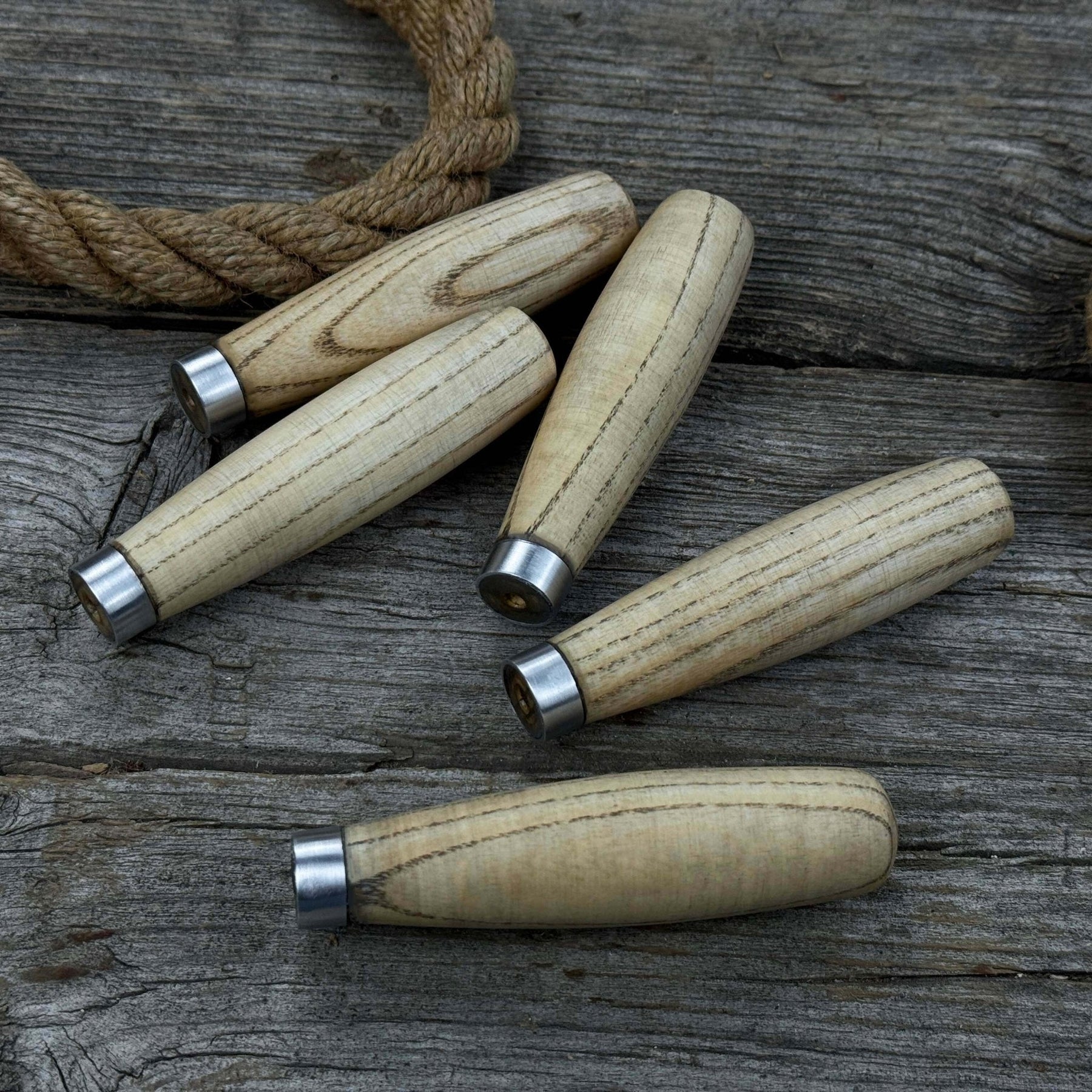 Set of 5 Compact Ash Wood Handles