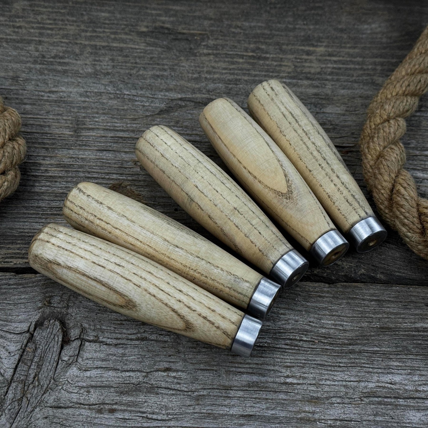 Set of 5 Compact Ash Wood Handles