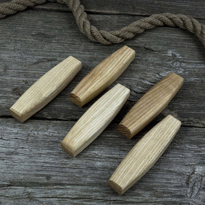 Set of 5 Replacement Wooden Handles for Knives and Drawknives
