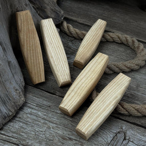 Set of 5 Replacement Wooden Handles for Knives and Drawknives