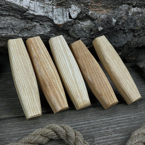 Set of 5 Replacement Wooden Handles for Knives and Drawknives