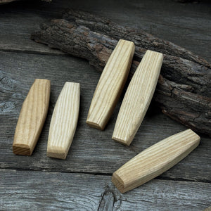 Set of 5 Replacement Wooden Handles for Knives and Drawknives