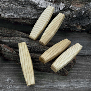 Set of 5 Replacement Wooden Handles for Knives and Drawknives