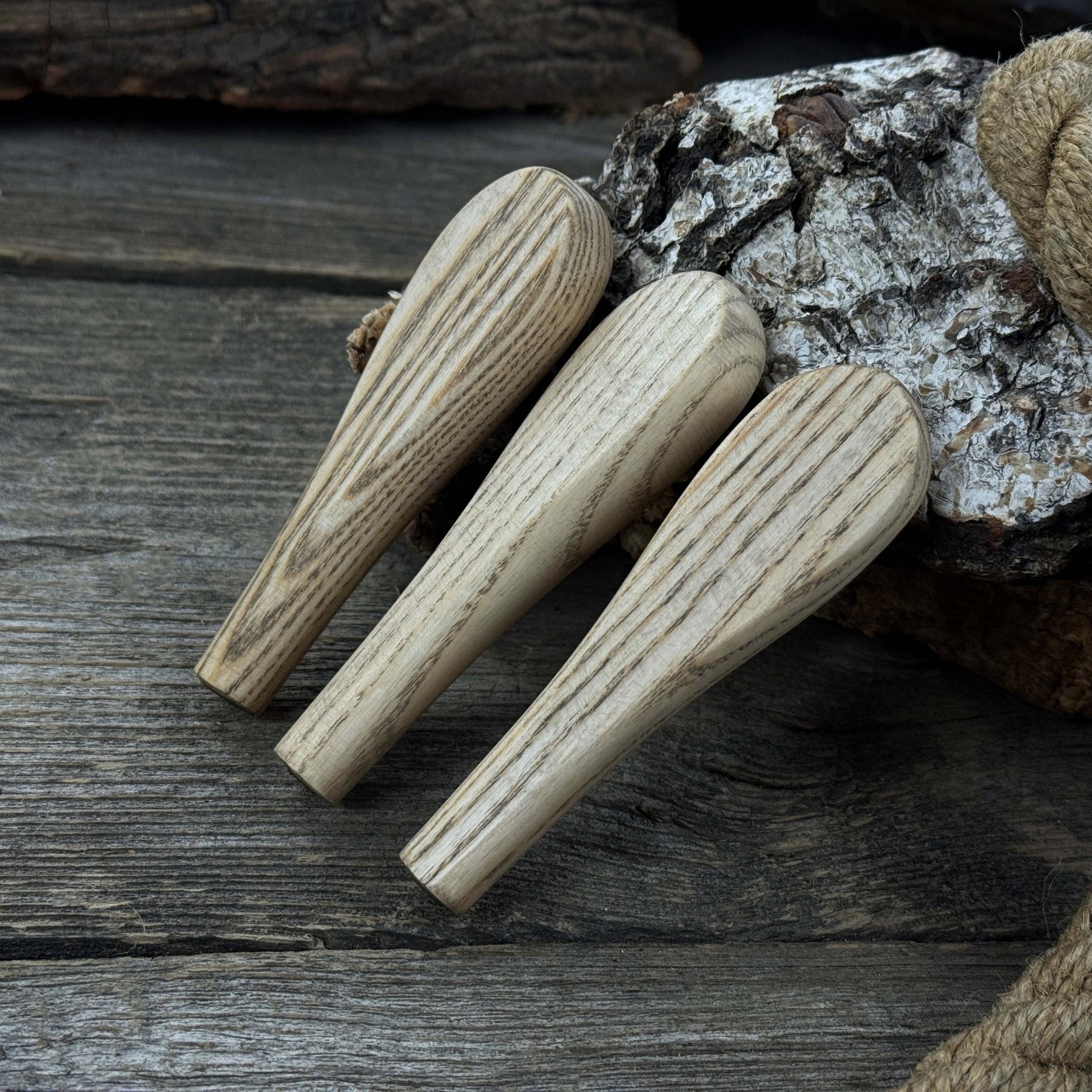 Set of 5 Universal Ash Wood Handles