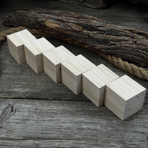 Set of 6 Linden Wood Carving Blanks