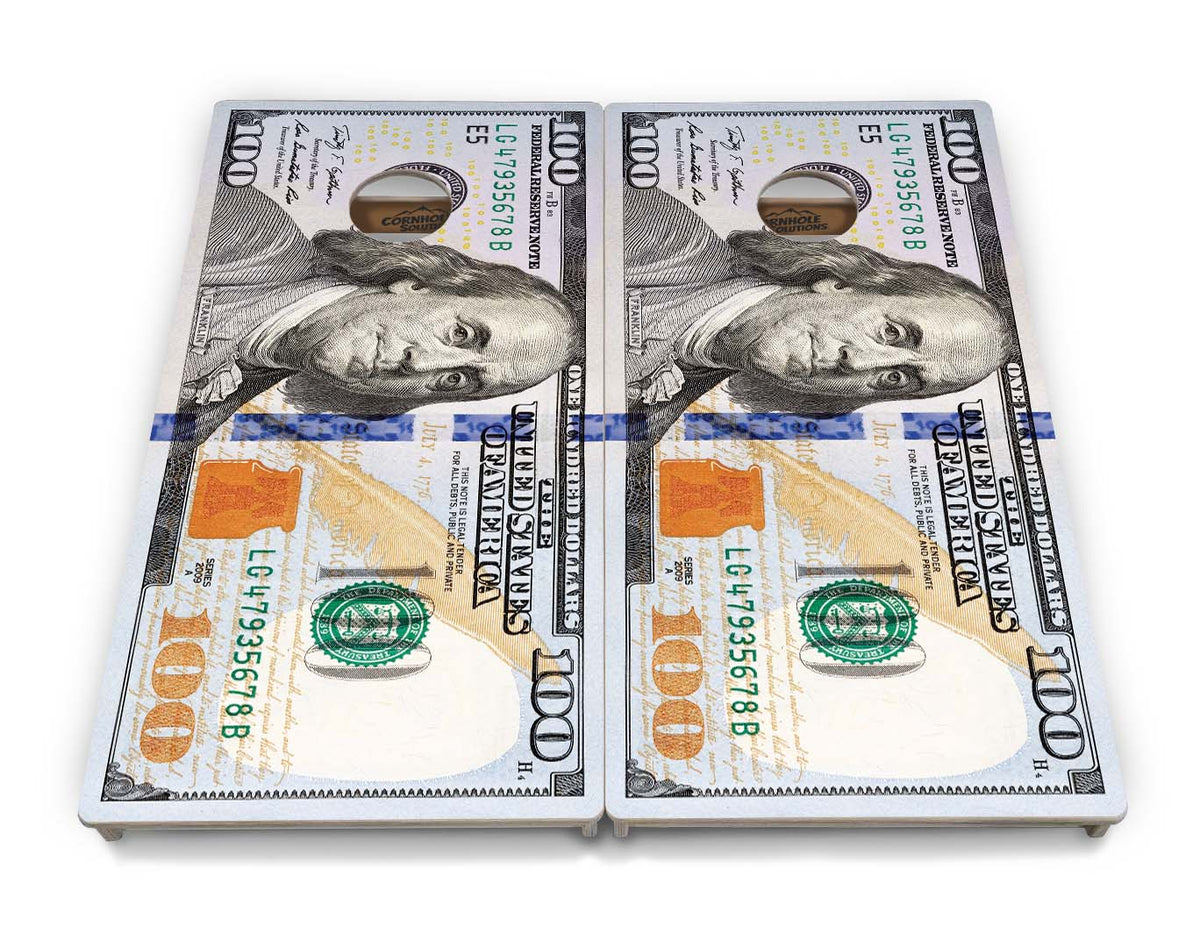 Hundred Dollar Bill Cornhole Boards – Tournament Series