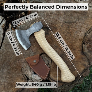 Small Carving Axe, 0.54 kg (1.19 lbs)