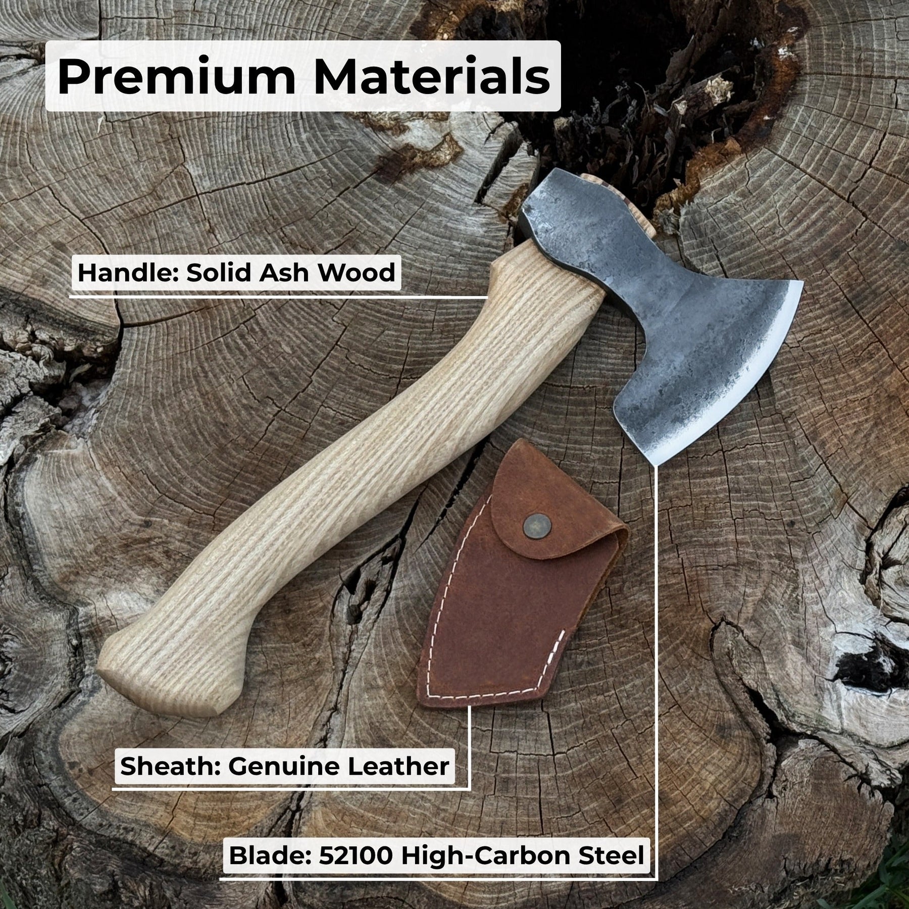Small Carving Axe, 0.54 kg (1.19 lbs)