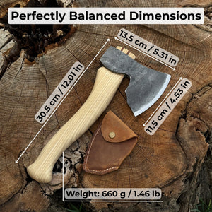 Small Carving Axe, 0.66 kg (1.46 lb)