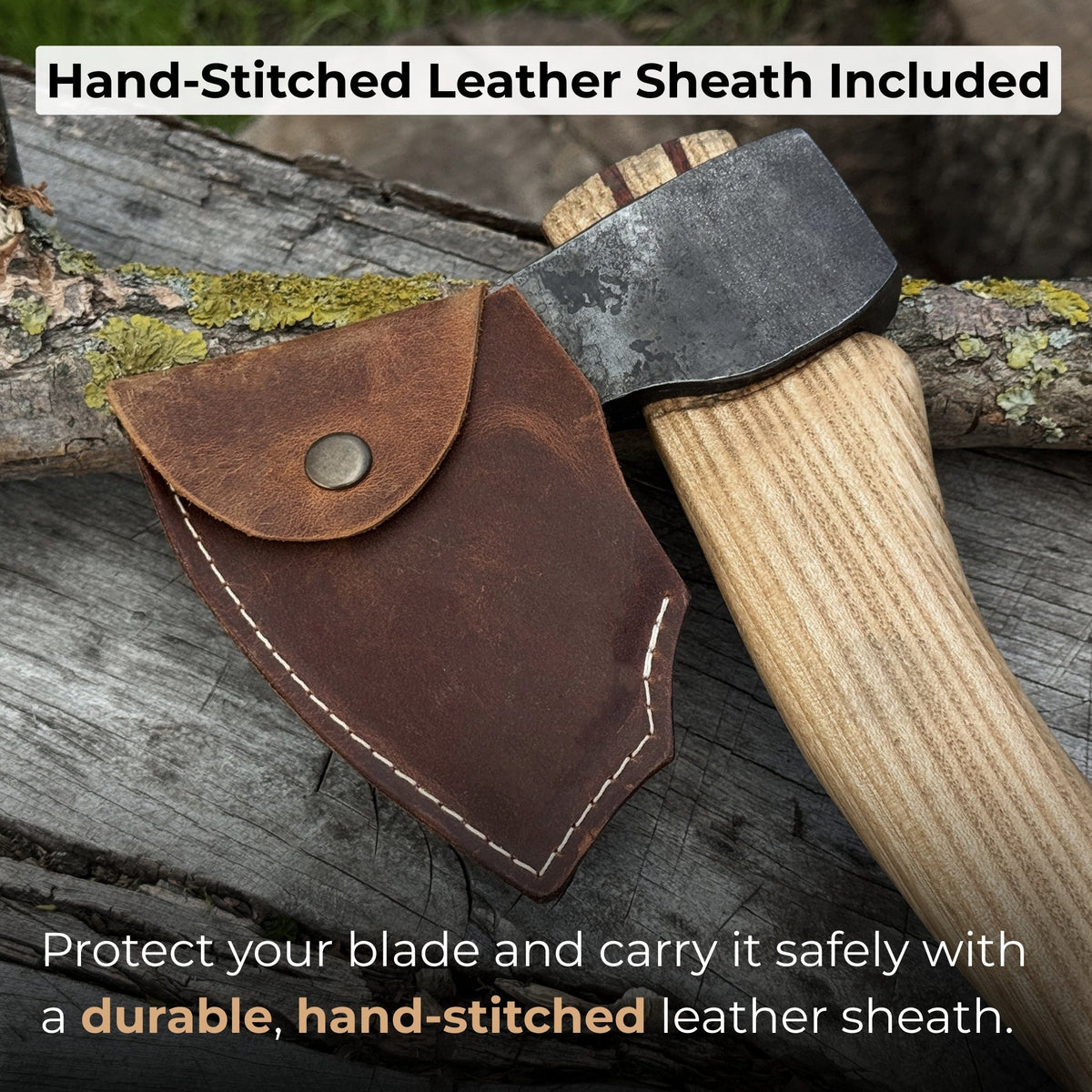 Small Carving Axe by Sharky Forged Steel Tools — view 5