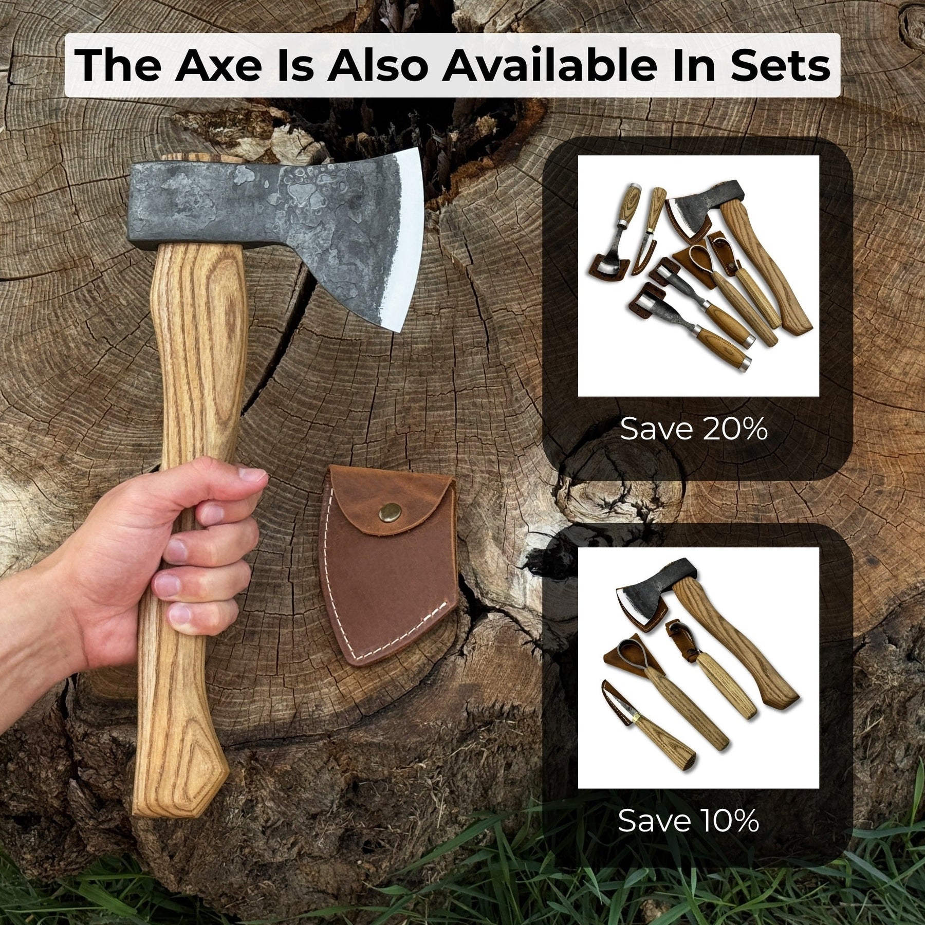 Small Carving Axe, 0.7 kg (1.54 lb)