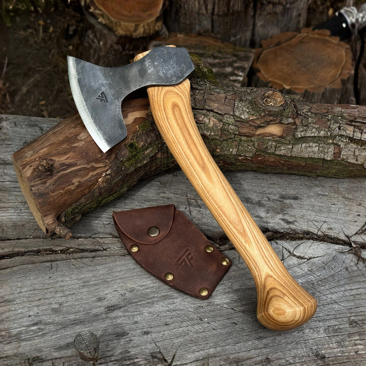 Small Carving Axe by Sharky Forged Steel Tools — view 1