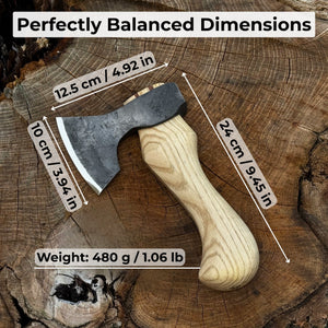 Small Carving Axe with Belt Loop, 0.47 kg (1 lb)