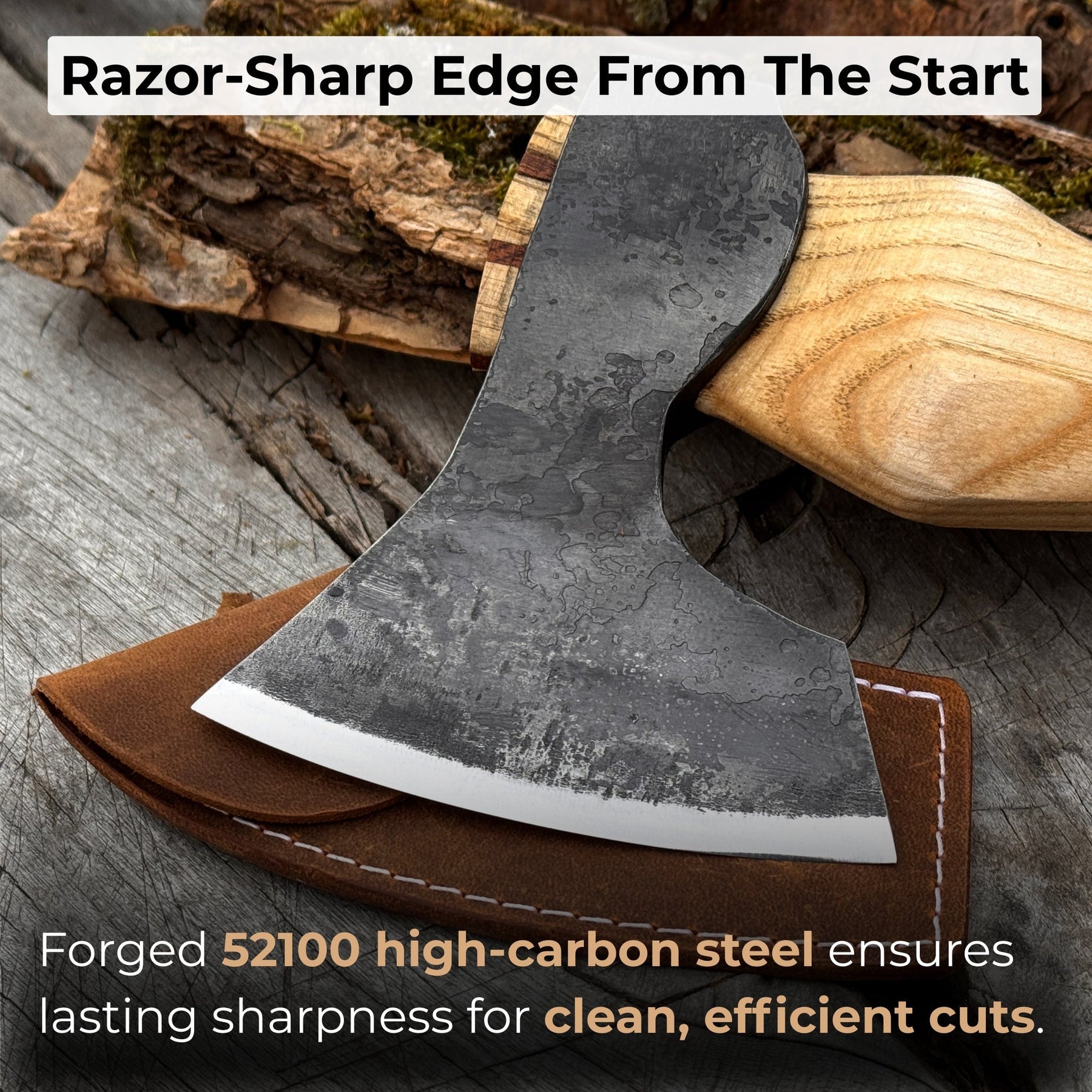 Small Carving Axe with Belt Loop, 0.47 kg (1 lb)