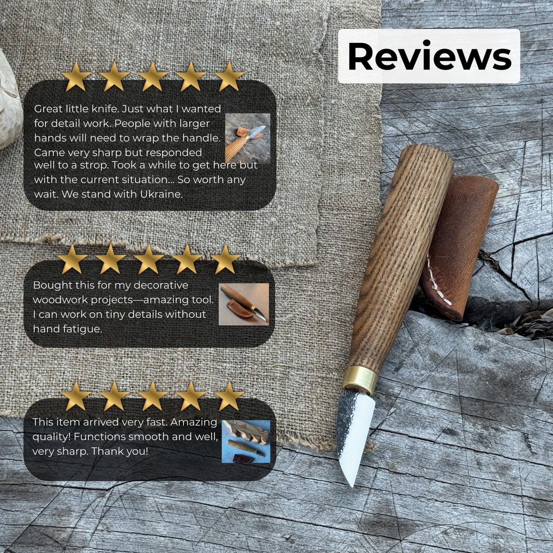 Small Chip Carving Knife, 3.5 cm (1.38 inches)