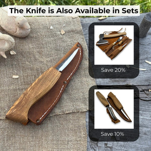 Small Sloyd Carving Knife, Blade 6.5 cm (2.56 inches)