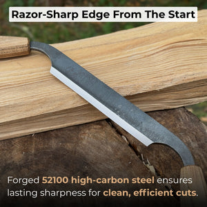 Small Straight Drawknife, 14.5 cm (5.7 inches) Cutting Edge