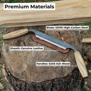 Small Straight Drawknife, 14.5 cm (5.7 inches) Cutting Edge