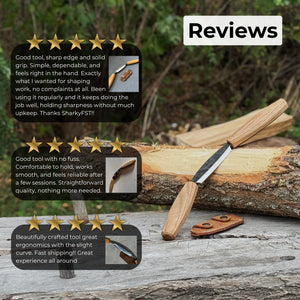 Small Straight Drawknife, 8.5 cm (3.3 inches) Cutting Edge