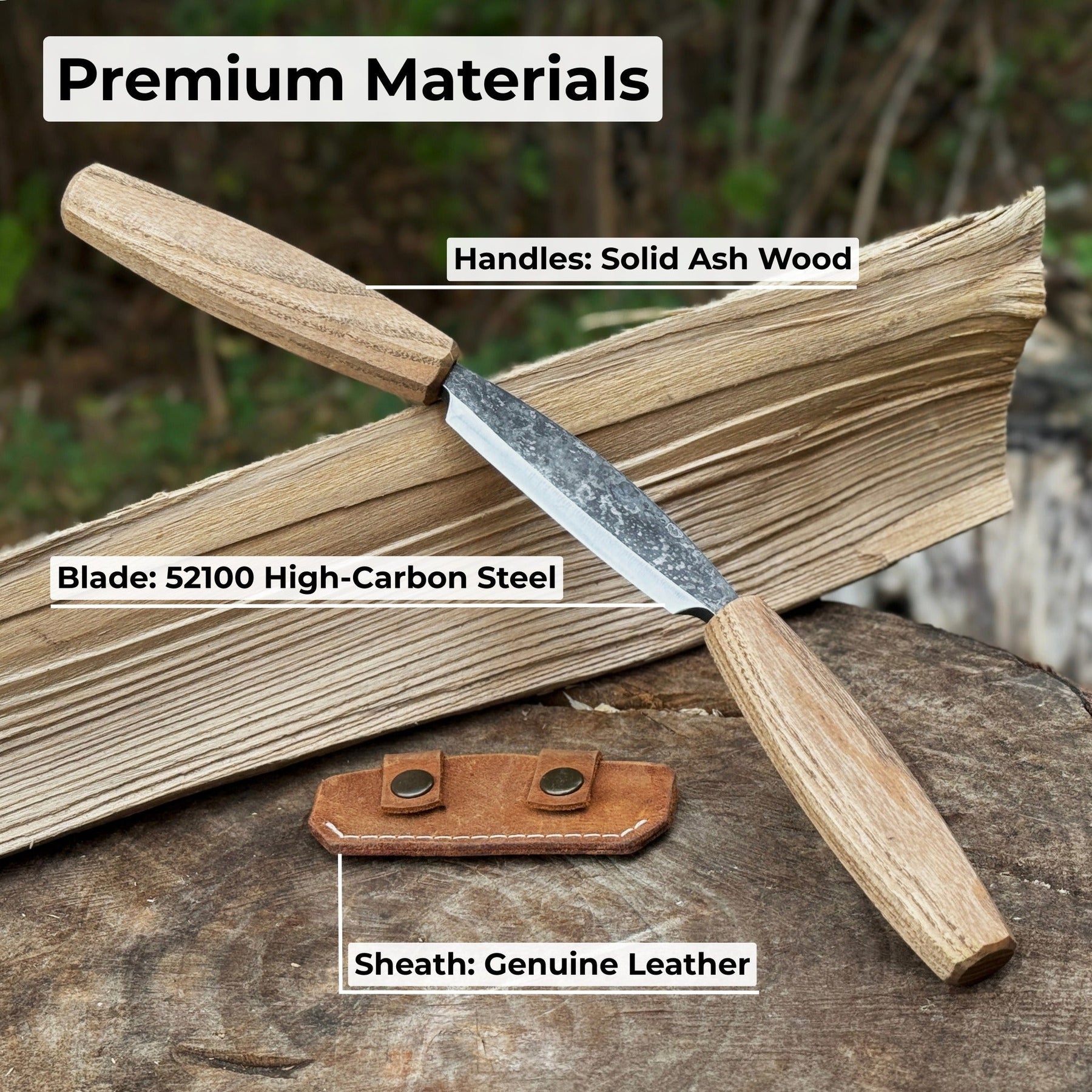 Small Straight Drawknife, 8.5 cm (3.3 inches) Cutting Edge