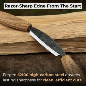 Small Straight Drawknife, 8.5 cm (3.3 inches) Cutting Edge