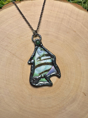 Spadefish and Green Aventurine Necklace
