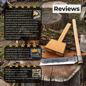 Splitting Froe with Wooden Mallet