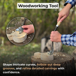 Spoon Bent Gouge, 50 - 70 mm (2 - 2.8 inches)