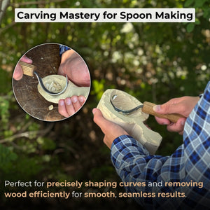 Spoon Carving Hook Knife – Large Radius Curve 5.5 cm (2.17 inches)