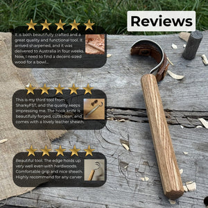 Spoon Carving Hook Knife – Large Radius Curve 5.5 cm (2.17 inches)