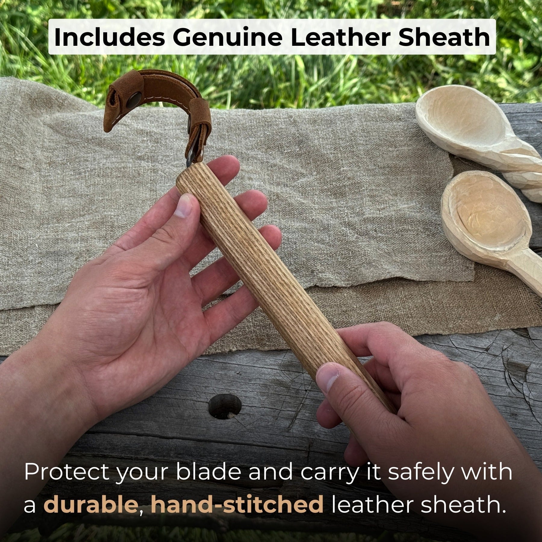 Spoon Carving Hook Knife – Large Radius Curve 5.5 cm (2.17 inches)
