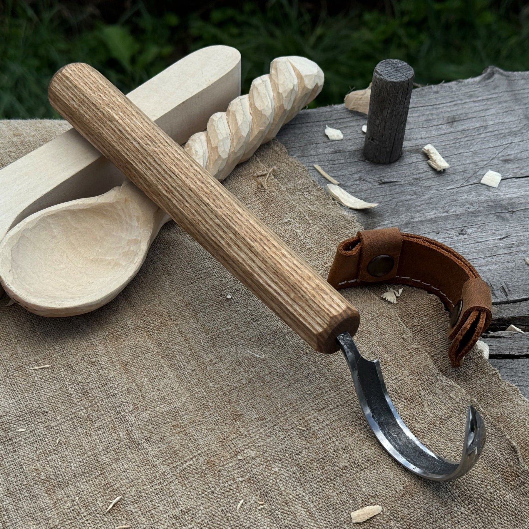 Spoon Carving Hook Knife – Large Radius Curve 5.5 cm (2.17 inches)