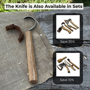 Spoon Carving Hook Knife – Large Radius Curve 5.5 cm (2.17 inches)