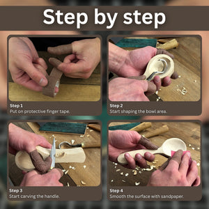 Spoon Carving Kit – Beginner-Friendly Wood Carving Tools & Spoon Blanks