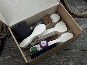 Spoon Carving Kit – DIY Wood Carving Set with Tools & Spoon Blanks for Starters