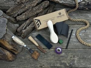 Spoon Carving Kit – Whittling Kit for Beginners with Sharpened Tools & Practice Wood