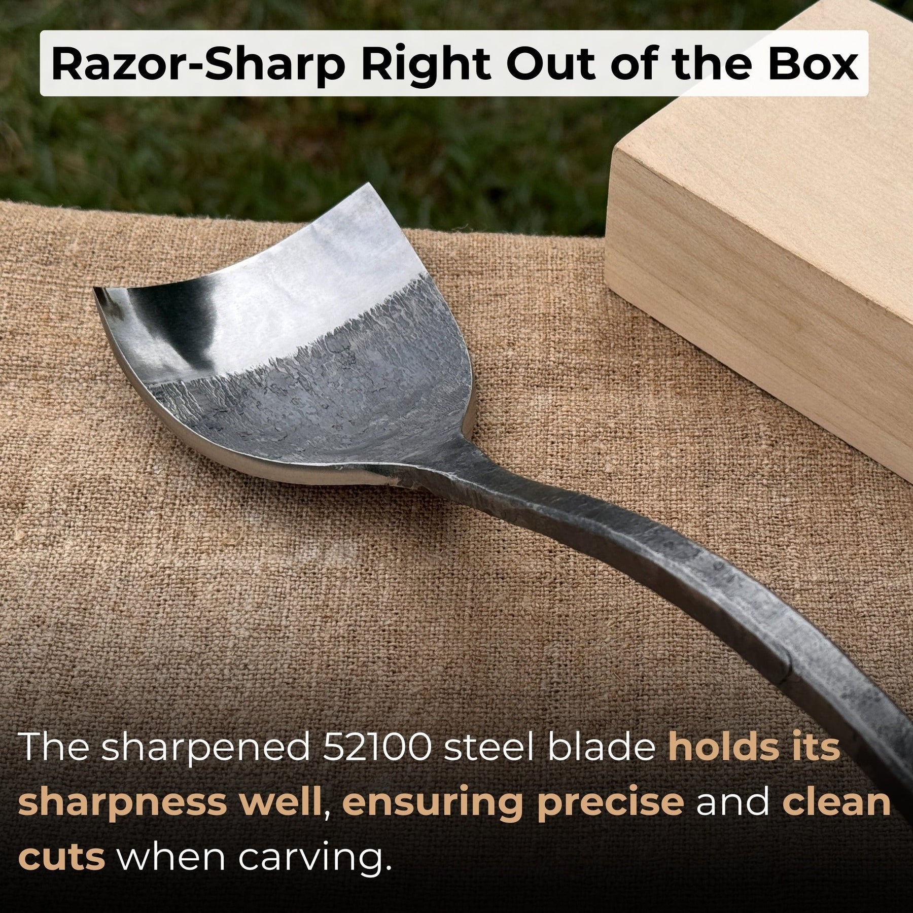 Spoon (Short) Bent Gouge, 50 - 70 mm (2 - 2.8 inches)