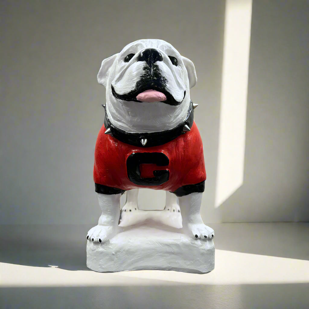 Georgia Bulldogs Standing UGA Mascot Table Top Sculpture