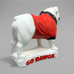 Georgia Bulldogs Standing UGA Mascot Table Top Sculpture